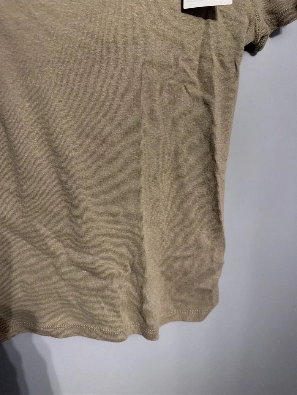 Buck Mason Women’s Small Driftwood Heirloom Rib S/S Tee